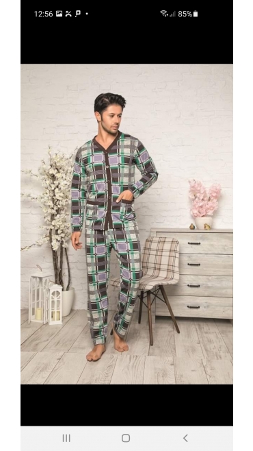 pijama barbati baki batal 100%bbc l-3xl 4/set