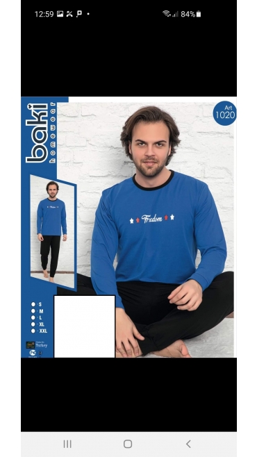 pijama barbati baki 95%bbc, 5%licra s-2xl 5/set