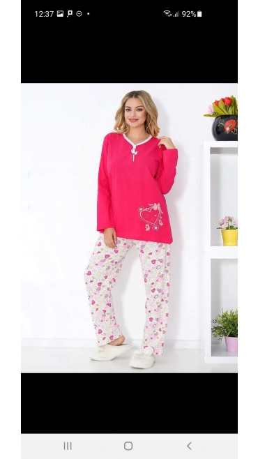 pijama dama baki batal 100%bbc l-3xl 4/set