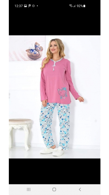 pijama dama baki batal 100%bbc l-3xl 4/set