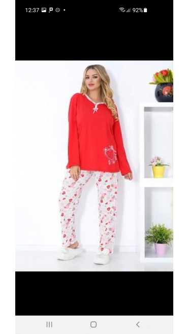 pijama dama baki batal 100%bbc l-3xl 4/set