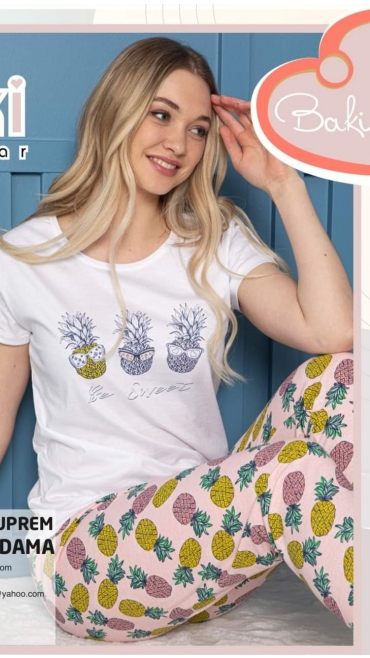 pijama dama baki  100%bbc s-2xl 5/set