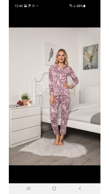 pijama dama baki 100%bbc m-2xl 4/set