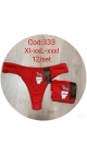 tanga dama Craciun xl-3xl 12/set