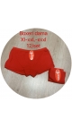 boxeri dama rosii xl-3xl 12/set