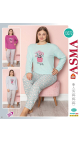 pijama dama batal l-4xl 5/set