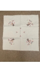 napron brodat 85x85 cm 4/set