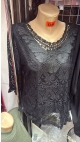 bluza dama 50-62 negru/alb/bej 5/set