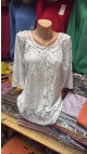 bluza dama 50-62 negru/alb/bej 5/set