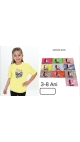 tricou fete 3-8 ani 5/set