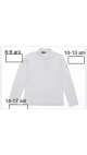 bluza alba copii scoala 10-13 ani 4/set