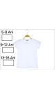tricou alb copii scoala 9-12 ani 4/set