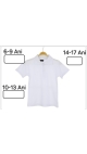 tricou alb copii scoala 6-9 ani 4/set