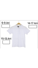 tricou alb copii scoala 14-17 ani 4/set