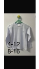 bluza alba copii scoala 4-12 ani 5/set