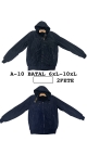 jacheta barbati 2 fete 6xl-10xl 5/set