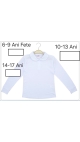 bluza alba fete scoala 6-9 ani 4/set