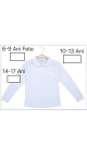 bluza alba fete scoala 10-13 ani 4/set