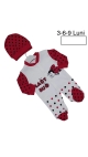 costum bebe 3-9 luni 3/set