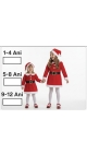 rochie craciunita 5-8 ani 4/set