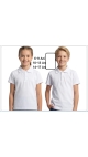 tricou copii alb 6-9 ani 4/set