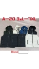 vesta barbati captusita blana 3xl-7xl 5/set