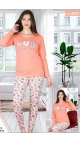 pijama dama Baki S-2xl 100%bumbac 5/set