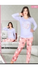 pijama dama Baki S-2xl 100%bumbac 5/set