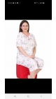 pijama dama batal Baki 100%bumbac XL-3XL 100%bumbac 3/set