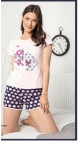 pijama dama baki schort 100% bbc s-xl 4/set