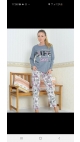 pijama dama Rinda m-2xl 100%bbc 4/set