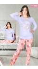 pijama dama Backy 100%bbc s-2xl 5/set