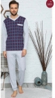 pijama barbati baki interlok, 100% bbc, s-2xl, 5/set