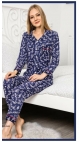 pijama dama baki nasturi 100 % bbc m-2xl 4/set