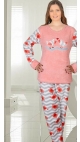 pijama dama cocolino 100 % micro m-2xl 4/set