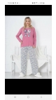 pijama dama interlok baki 100% bbc m-2xl 4/set
