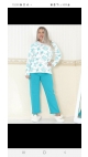 pijama dama interlok baki batal l-3xl 100 %bbc 4/set