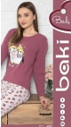 pijama dama baki s-2xl 95% bbc 5% licra 5/set