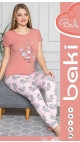 pijama dama baki licra s-2xl 95% bbc 5 %licra 5/set