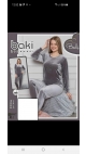 pijama dama catifea baki 90%micro, 10%elastan s-xl 4/set