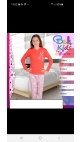 pijama fete interlok 100%bbc 6-14 ani 5/set