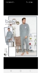 pijama barbati baki cocolino 100%micro m-2xl 4/set