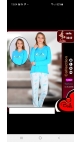 pijama dama baki interlok 100%bbc m-2xl 4/set