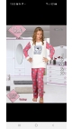 pijama fete cocolino 100%micro 6-14 ani 5/set