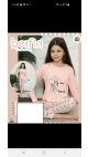 pijama fete berfin 100%bbc 6-14 ani 5/set