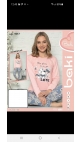 pijama dama baki licra 95%bbc, 5%licra s-2xl 5/set