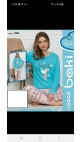 pijama dama baki licra 95%bbc, 5%licra s-2xl 5/set