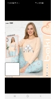 pijama dama baki licra 95%bbc, 5%licra s-2xl 5/set