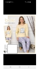 pijama dama baki 100%bbc s-2xl 5/set