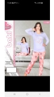 pijama dama baki 100%bbc s-2xl 5/set